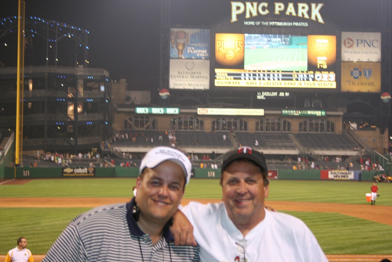 We had our best seats of the trip at PNC Park