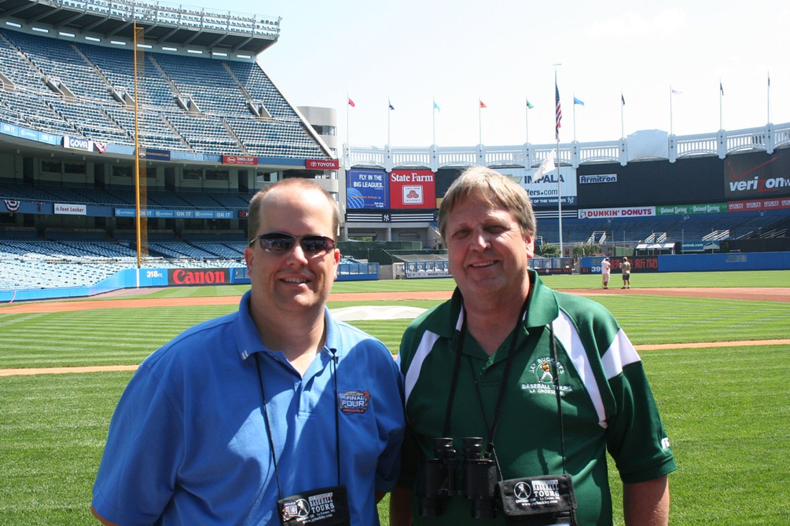 Near the Yankee dugout